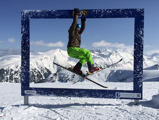 Bansko - Anders posing