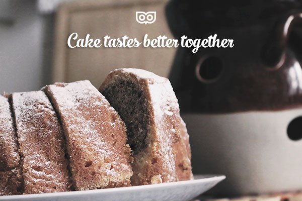 Top Left Design / Macmillan Coffee Morning - cake tastes better together