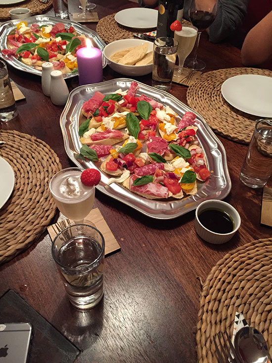 My food for Come Dine With Me - Elisa and Amy's meal