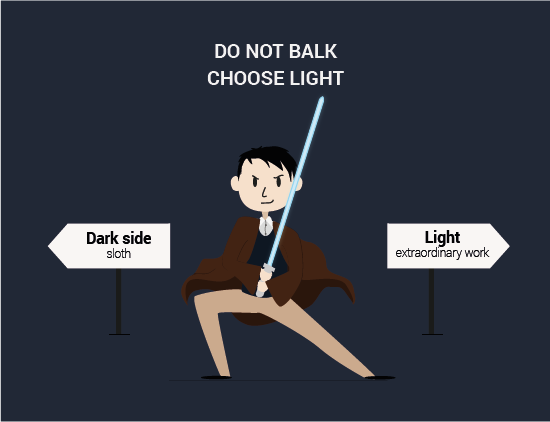 Do not balk! - illustration by Gabrielle Villaumé