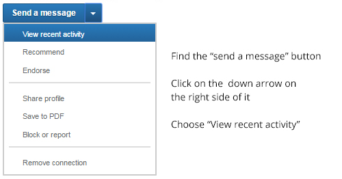 View recent activity