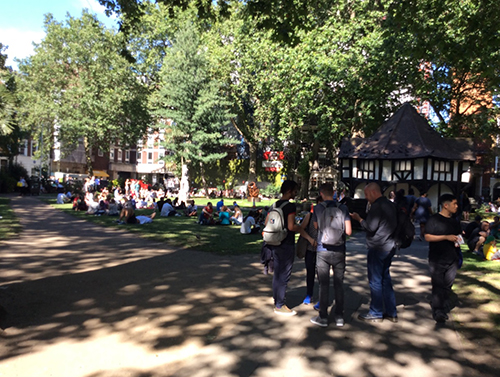 Pokemon Go soho square gardens gathering