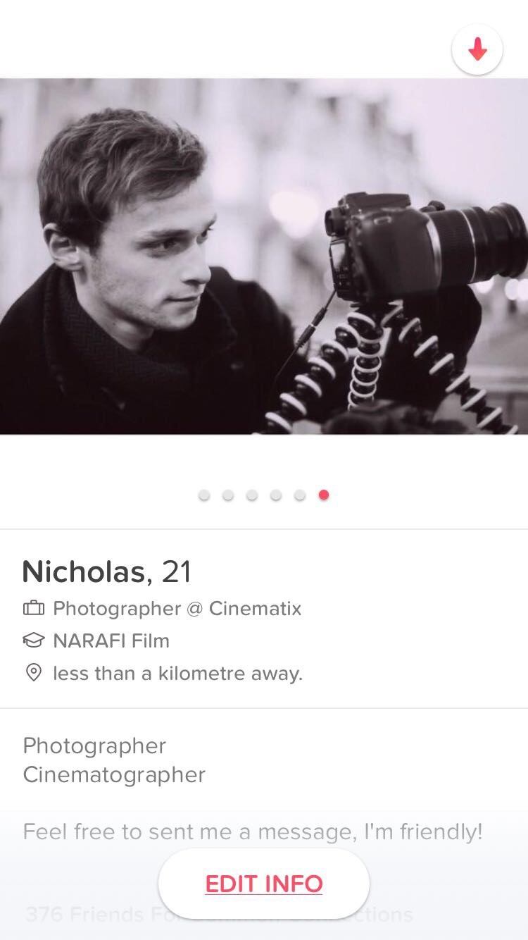 Nicholas on Tinder | Marketing lessons from Tinder profiles