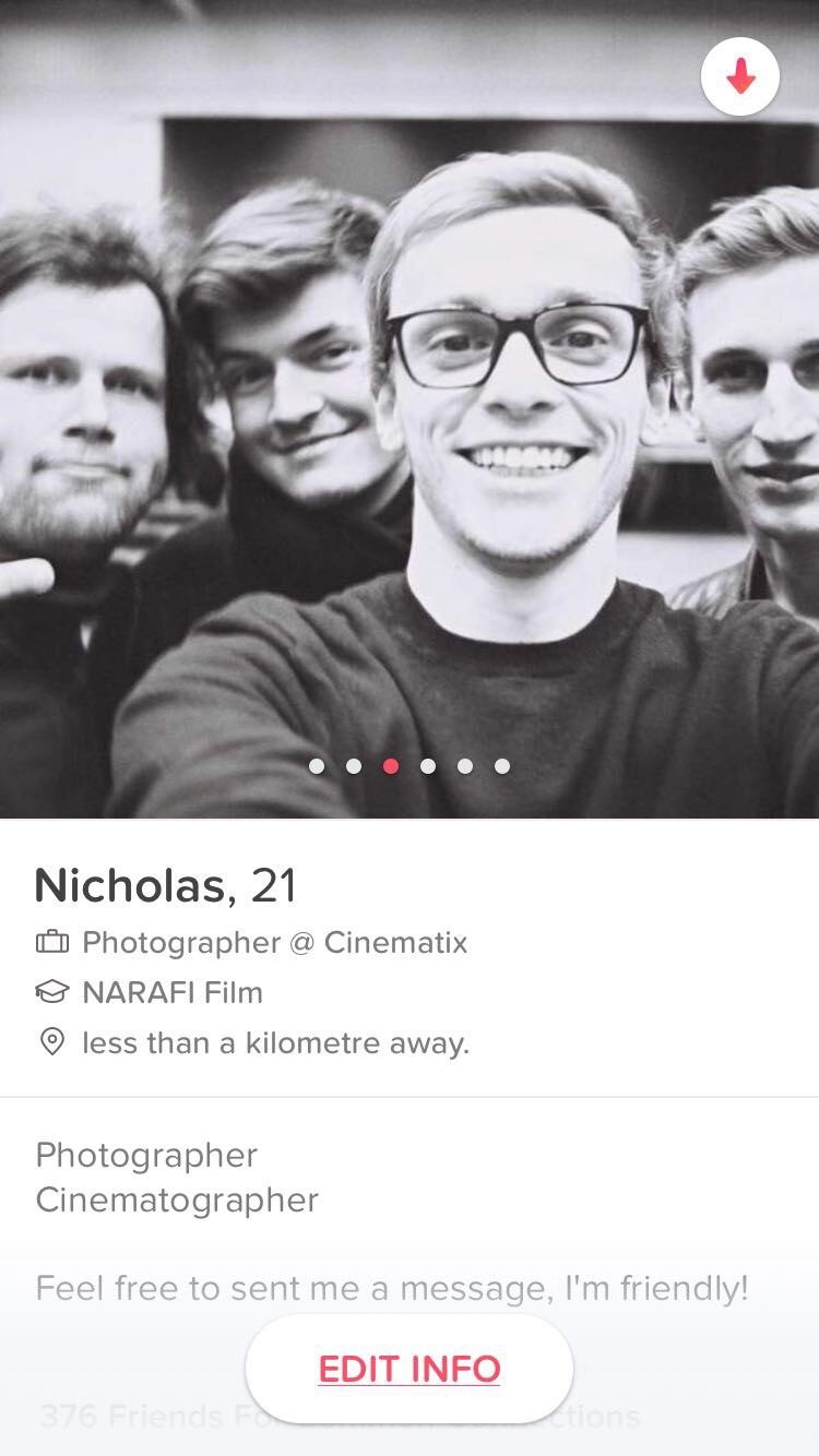 Nicholas on Tinder | Marketing lessons from Tinder profiles