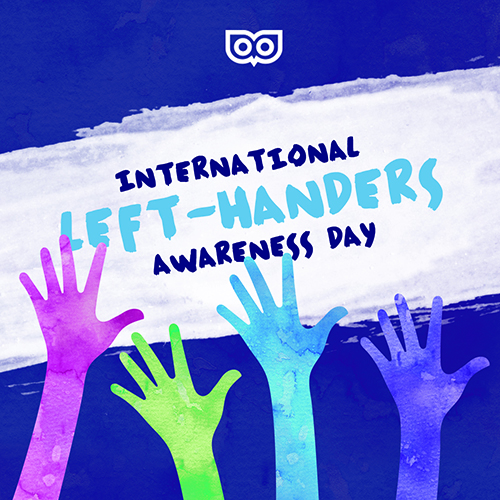 August 13 - International Left Hand Awareness Day