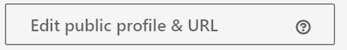 Edit public profile URL