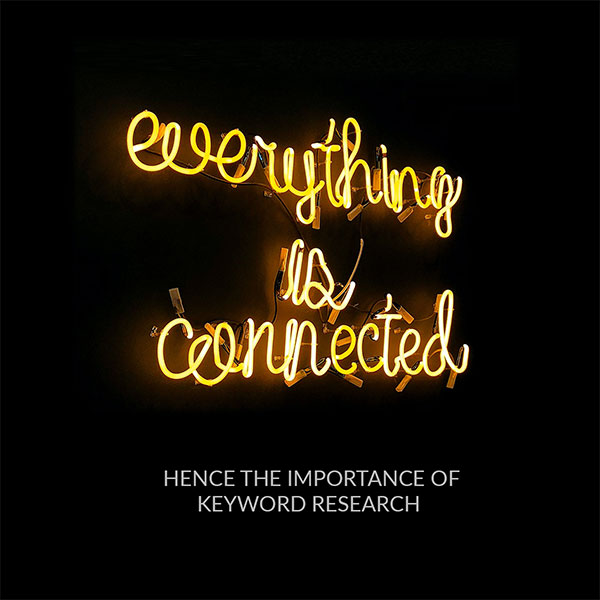 Keyword research Keyword research -everything is connected