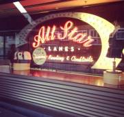 Amy’s annual visit prompted a team building bowling trip to All Star Lanes