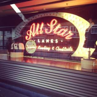 Amy’s annual visit prompted a team building bowling trip to All Star Lanes