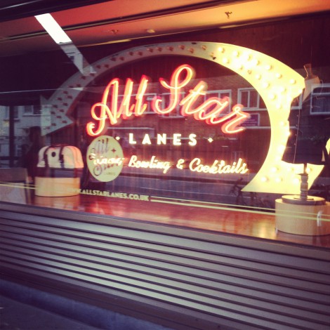 Amy’s annual visit prompted a team building bowling trip to All Star Lanes