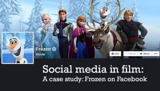 Social media in film - case study - Frozen on Facebook