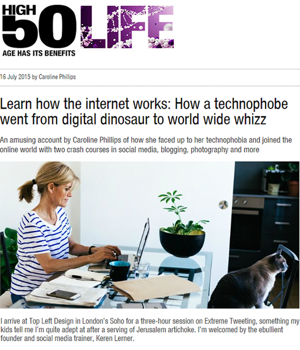 My article on High50.com