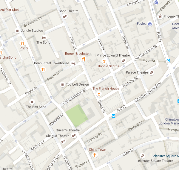 Top Left Design on Google Maps