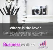Take Responsibility for your social media: my guest contributions on Marketing Business Forum and Business Matters Magazine