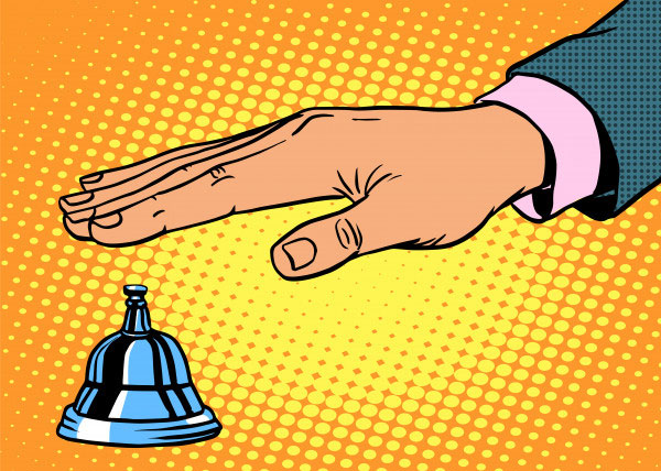 Stop that scroll! Reception bell