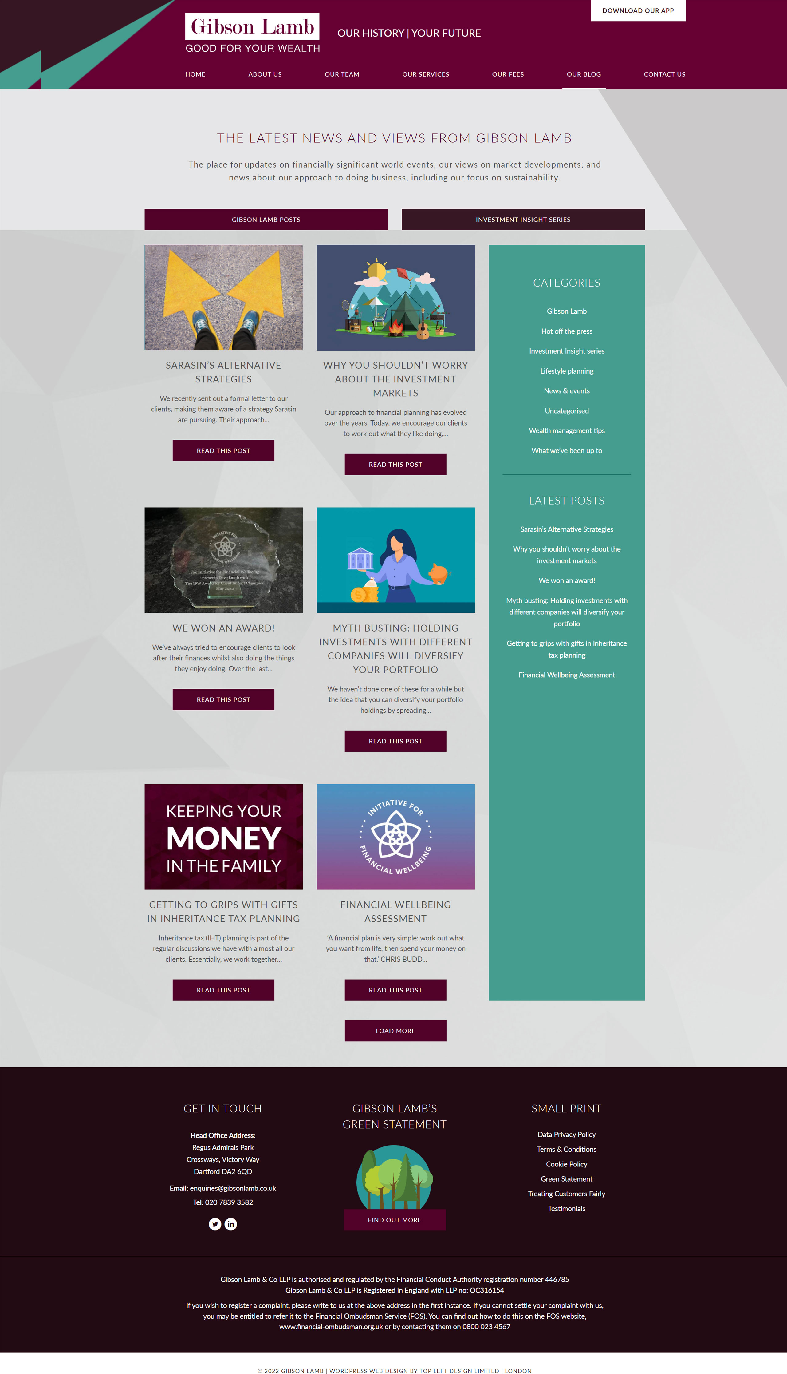 Gibson Lamb - blog page -  how to differentiate your firm online