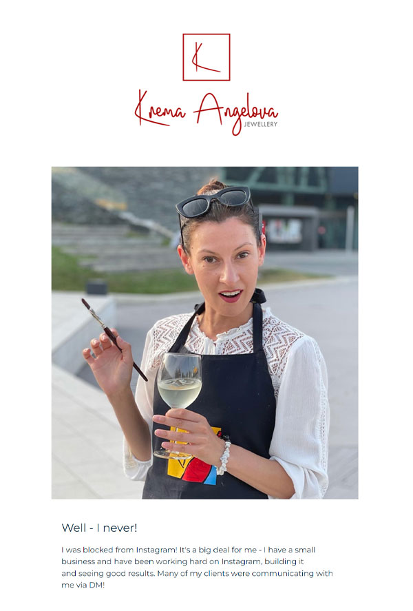 Newsletter image - Krema Angelova