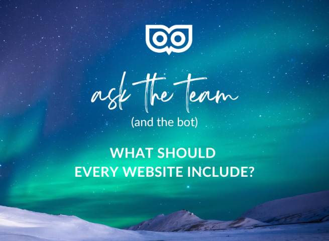 What should every website include?