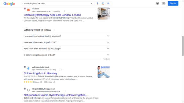 Colonic Hydrotherapy near East London