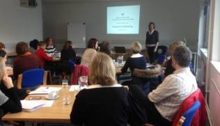 Keren at the the Institute of Translation and Interpreting workshop held in Milton Keynes