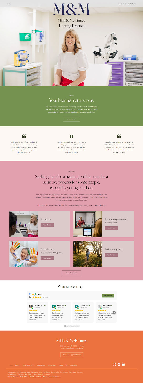 Elfsight on the Mills & McKInney website