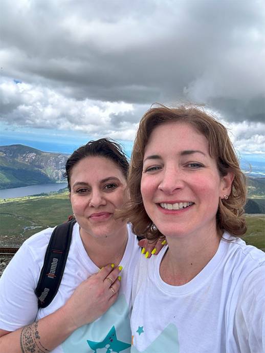 Amy and Keren at the hike