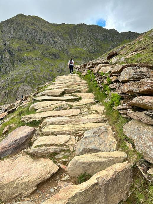 How steep it was! Mount Snowdon climb