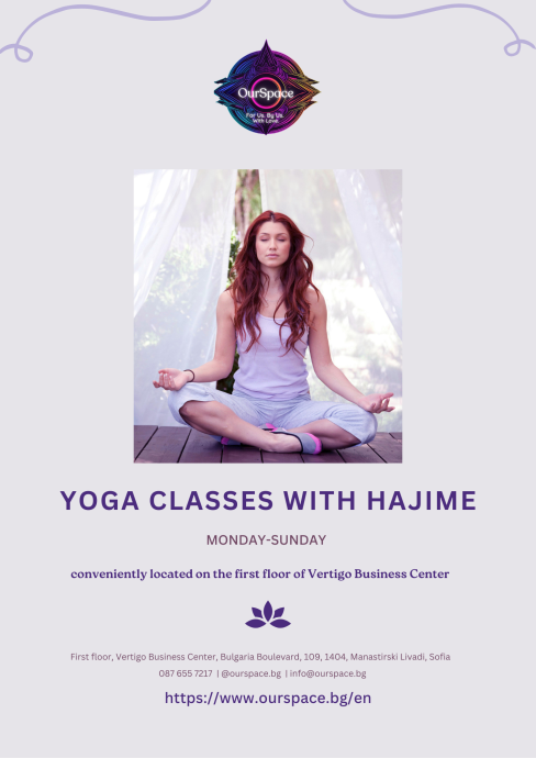 yoga studio flyer