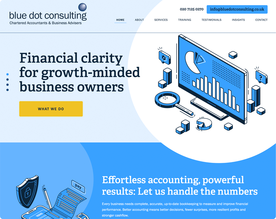 Blue Dot Consulting screenshot