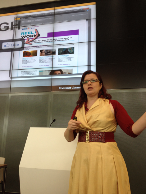 Tamsin Fox Davies talking about email marketing 