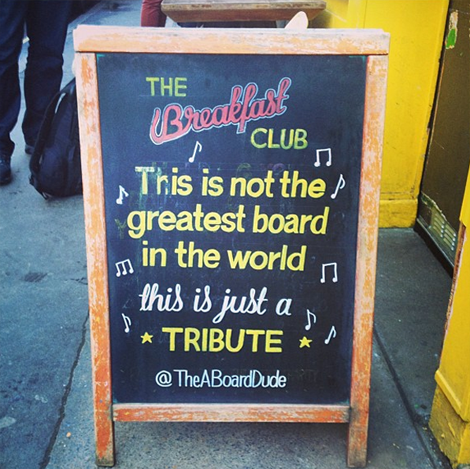 The A Board Dude - Joshua Harris - "This is just a tribute" The A Board Dude - Joshua Harris - "This is just a tribute"