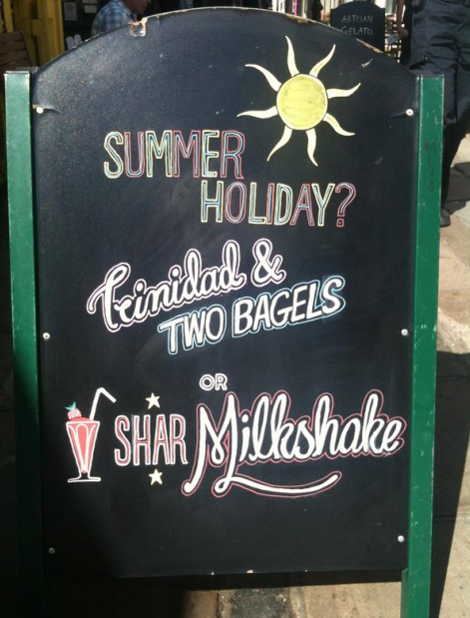 The A Board Dude - Joshua Harris - "Summer Holiday?" - Joshua's first board The A Board Dude - Joshua Harris - "Summer Holiday?" - Joshua's first board