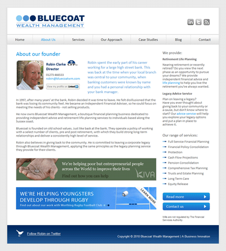 Designed banners to highlight things that Bluecoat helps with Designed banners to highlight things that Bluecoat helps with