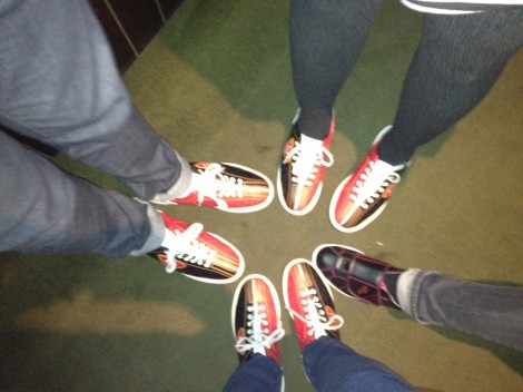 Can you guess whose shoes are whose?