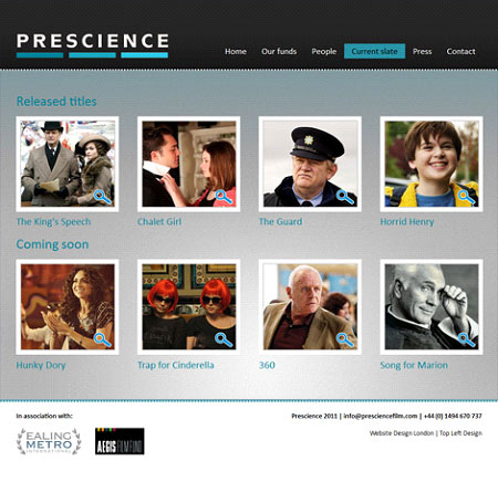 Prescience - case studies page Prescience - case studies page