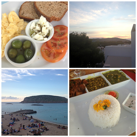 Food and Scenery in Ibiza - it wasn't all work!