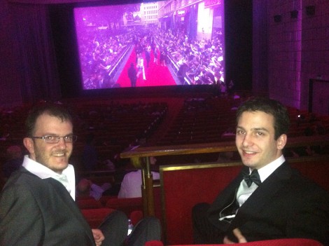 JP and Kevin in the theatre