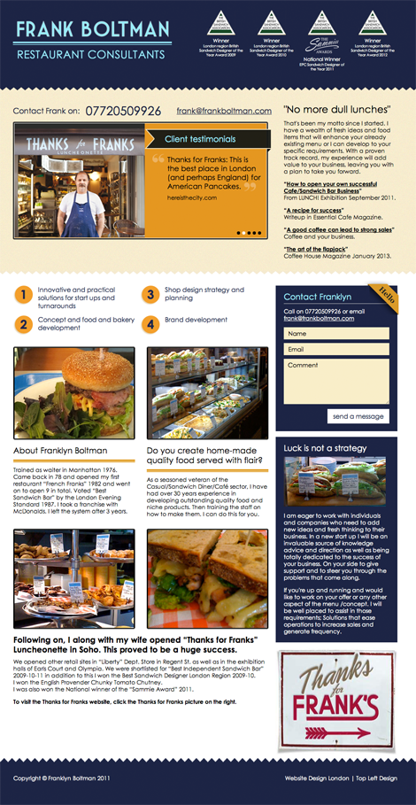 Frank Boltman Restaurant Consultants Frank Boltman Restaurant Consultants