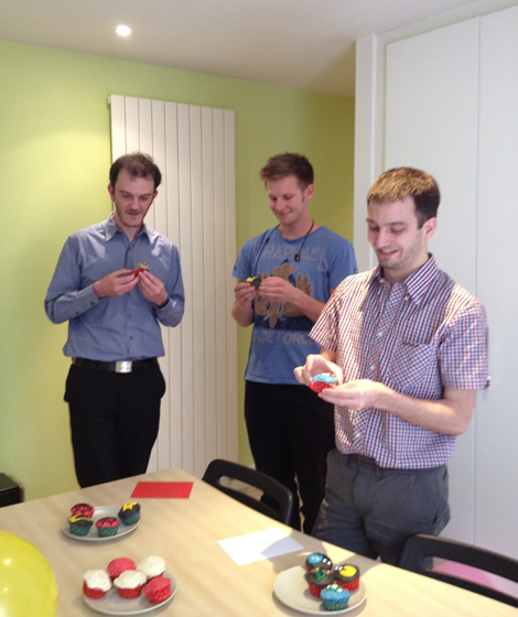 Geek Appreciation Day - JP, Chris, Kevin and cupcakes