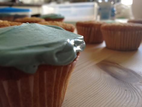 TLD cupcakes in the making - an arty shot