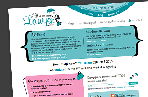 Off to see my lawyer - website