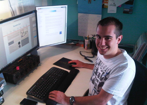 Julien - our new French intern Julien - our new French intern