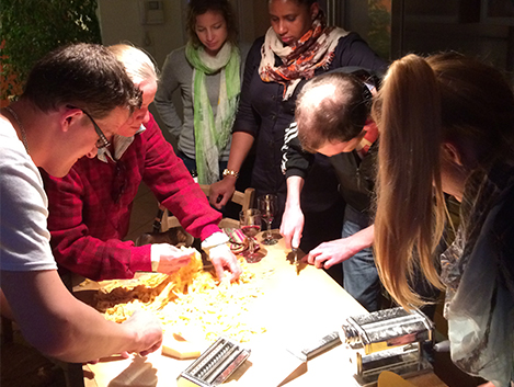 TLD in Lake Garda - pasta making