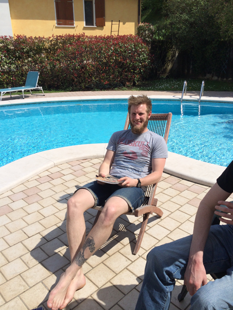 TLD in Lake Garda - Chris by the pool