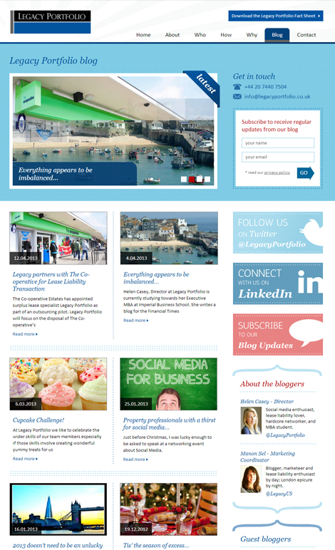 Legacy Portfolio Blog