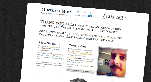 Movember Mike 2011 Website Movember Mike 2011 Website