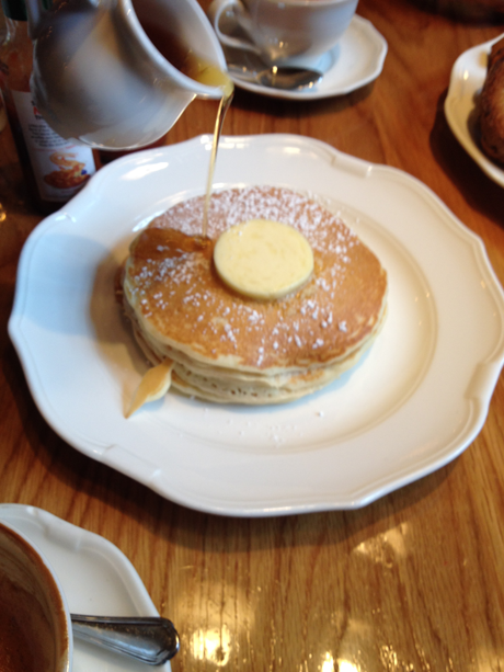 Pancakes with maple syrup - yum
