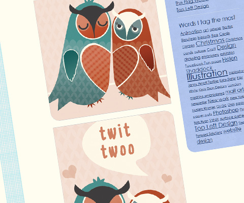 Tina Webster's "Twit Twoo" illustration 