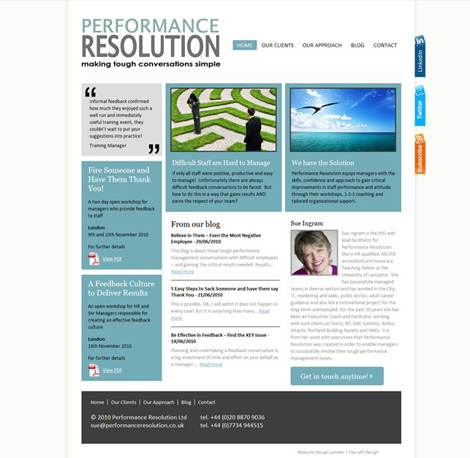 Performance Resolution website Performance Resolution website