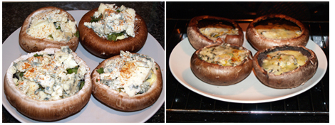 Portobello mushroom preparation